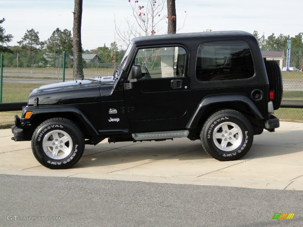 2004 Wrangler Sahara 4x4 - Black / Khaki photo #11