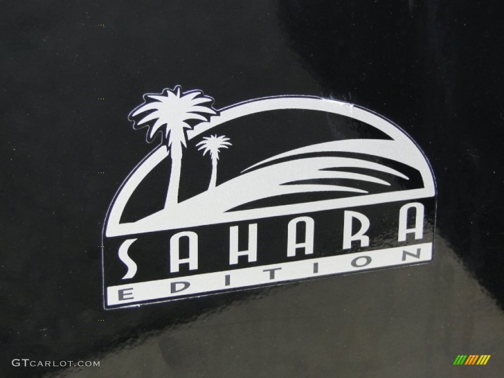 2004 Wrangler Sahara 4x4 - Black / Khaki photo #14