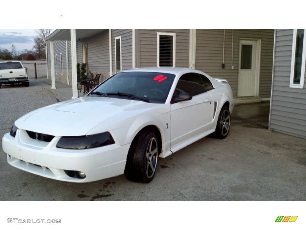 2001 Mustang Cobra Coupe - Oxford White / Dark Charcoal photo #4