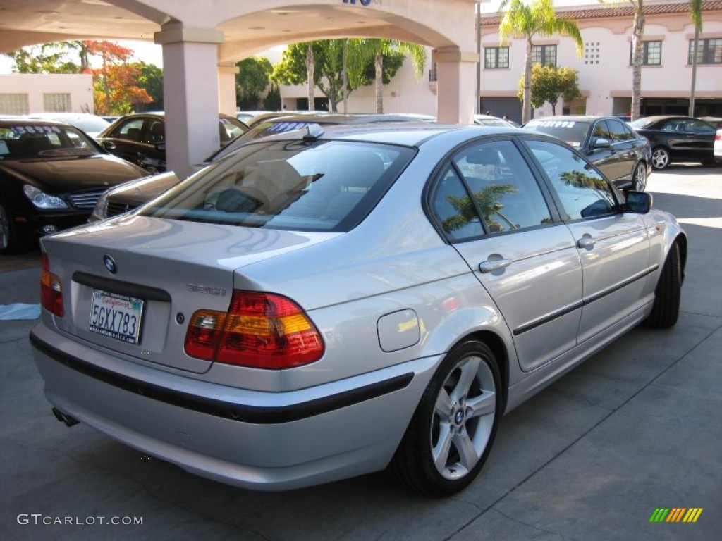 2004 3 Series 325i Sedan - Titanium Silver Metallic / Grey photo #2