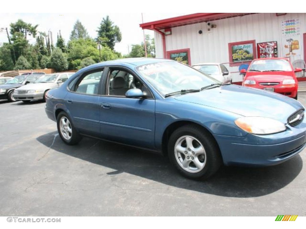 2002 Taurus SE - Blue Metallic / Medium Graphite photo #1