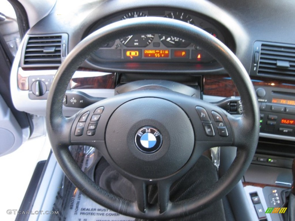 2004 3 Series 325i Sedan - Titanium Silver Metallic / Grey photo #17