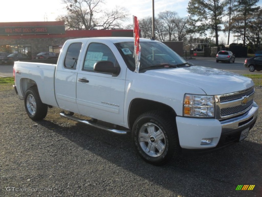 2011 Silverado 1500 LT Extended Cab 4x4 - Summit White / Ebony photo #5