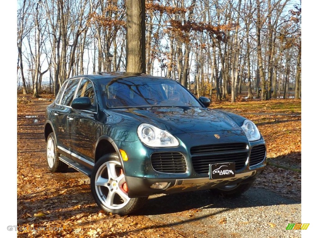 Dark Teal Metallic Porsche Cayenne