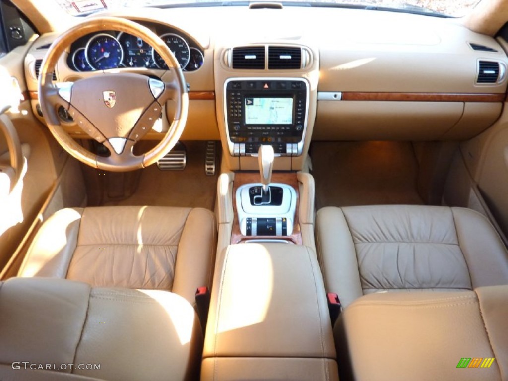 2004 Cayenne Turbo - Dark Teal Metallic / Havanna/Sand Beige photo #8