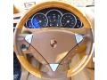 Havanna/Sand Beige 2004 Porsche Cayenne Turbo Steering Wheel