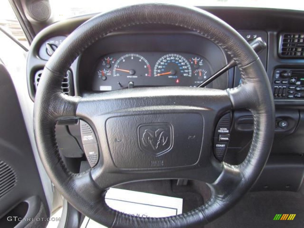 2001 Dodge Ram 1500 SLT Regular Cab Agate Steering Wheel Photo #57633430