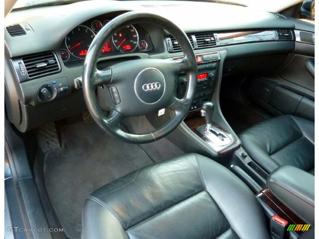 Ebony Interior 2004 Audi A6 2.7T quattro Sedan Photo #57633460