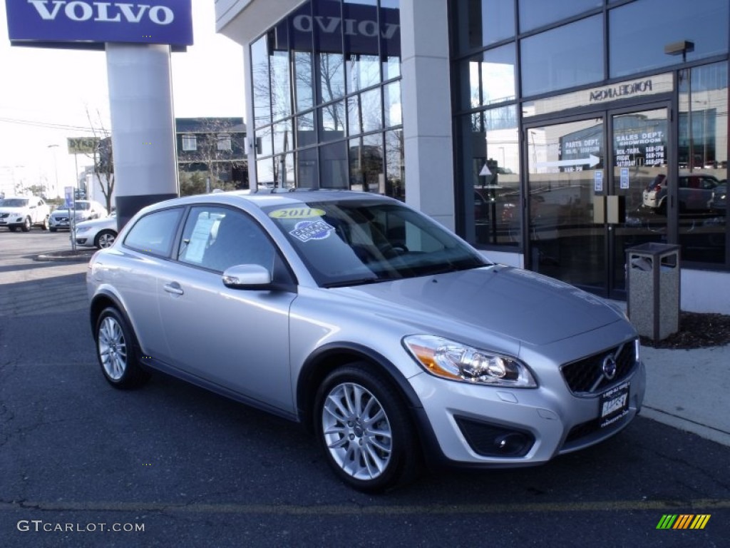 2011 C30 T5 - Premium Electric Silver Metallic / Off Black T-Tec photo #1