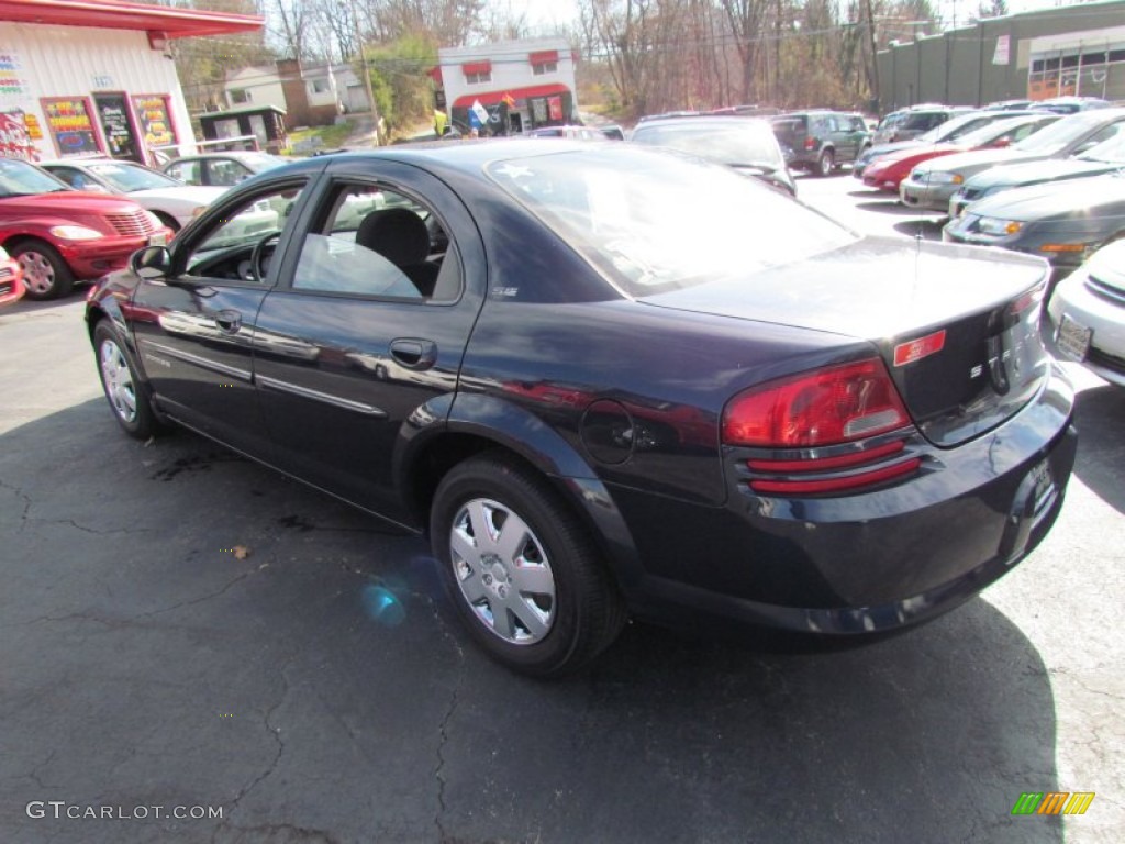 2001 Stratus SE Sedan - Deep Sapphire Blue Pearl / Dark Slate Gray photo #6