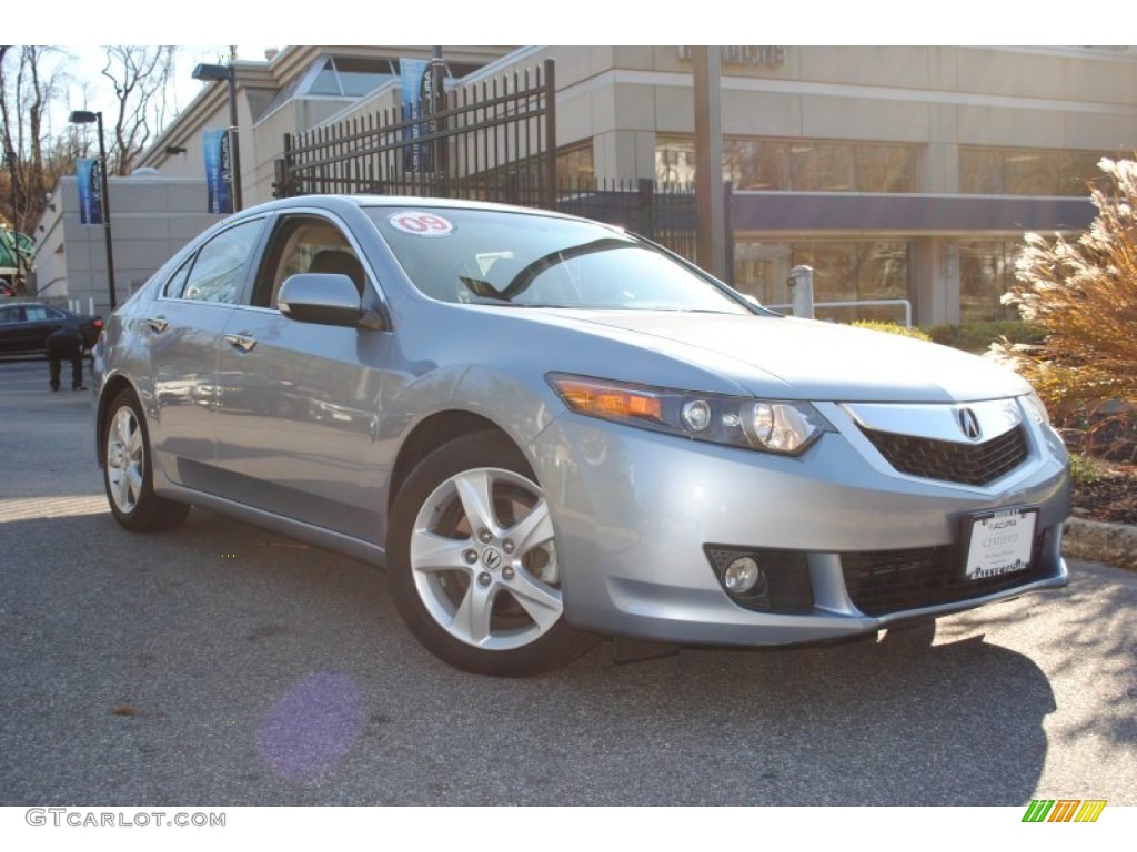 2009 TSX Sedan - Glacier Blue Metallic / Ebony photo #1