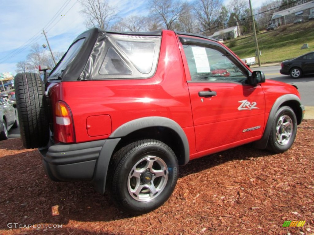 Wildfire Red 2001 Chevrolet Tracker ZR2 Soft Top 4WD Exterior Photo #57634429