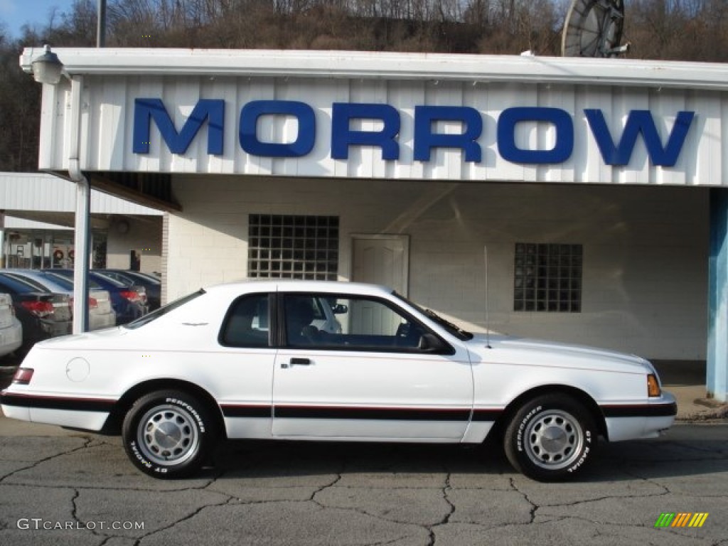1986 Thunderbird Turbo Coupe - Oxford White / Gray photo #1