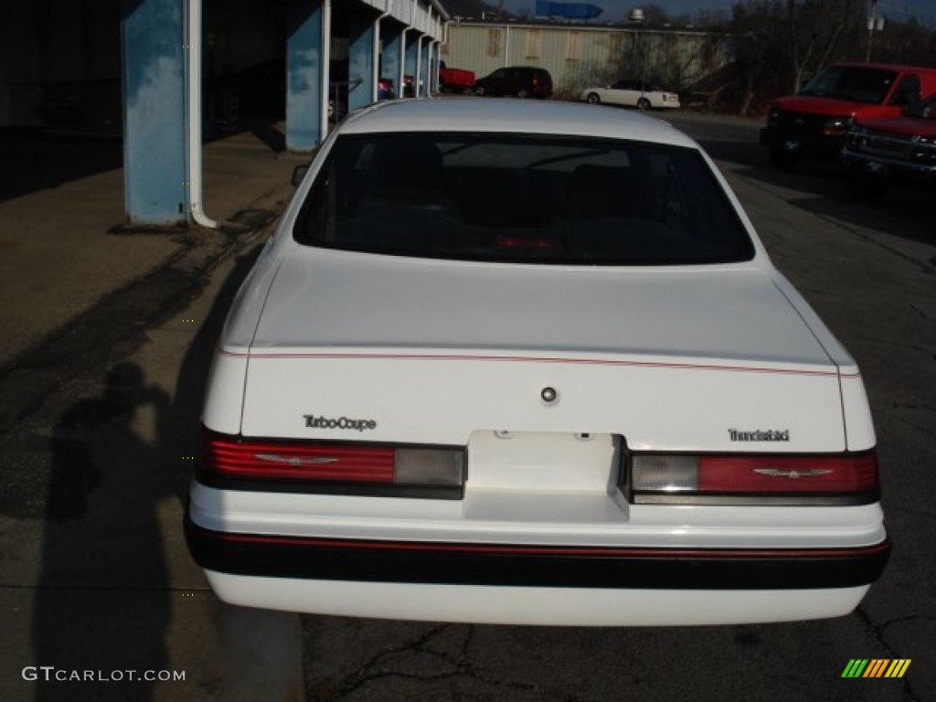 1986 Thunderbird Turbo Coupe - Oxford White / Gray photo #7