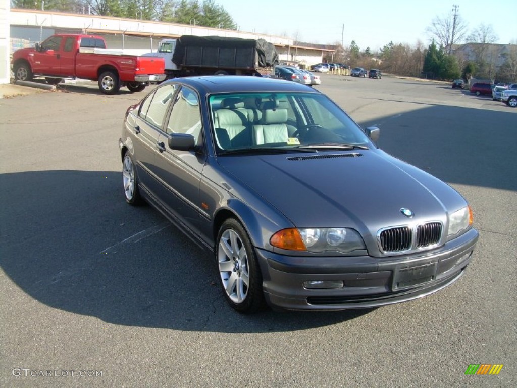 2001 3 Series 325i Sedan - Steel Grey Metallic / Grey photo #2