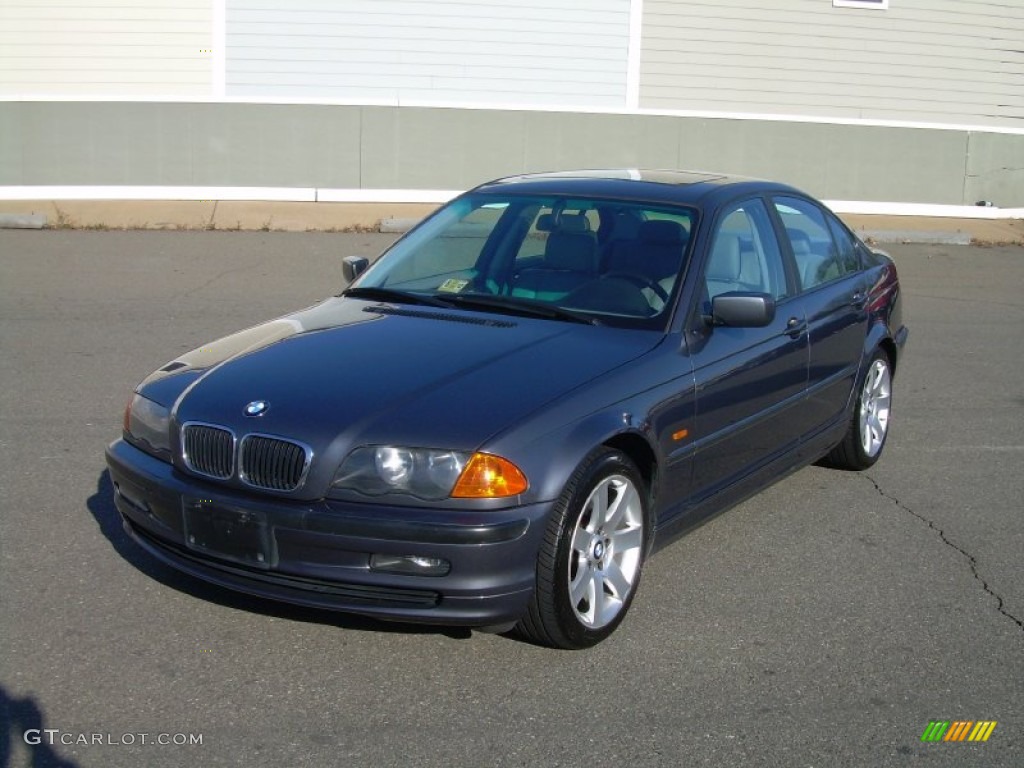2001 3 Series 325i Sedan - Steel Grey Metallic / Grey photo #4