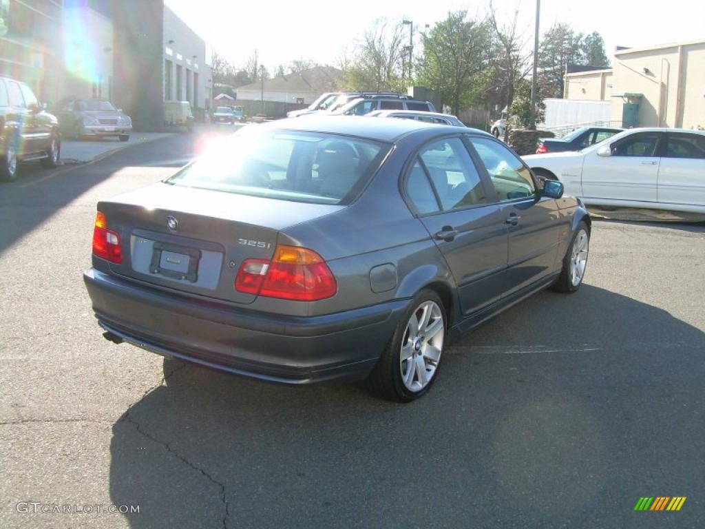 2001 3 Series 325i Sedan - Steel Grey Metallic / Grey photo #8