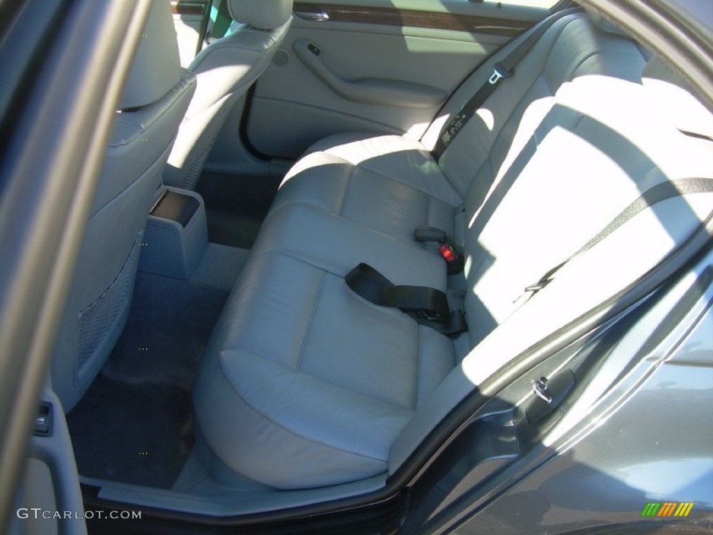 2001 3 Series 325i Sedan - Steel Grey Metallic / Grey photo #13