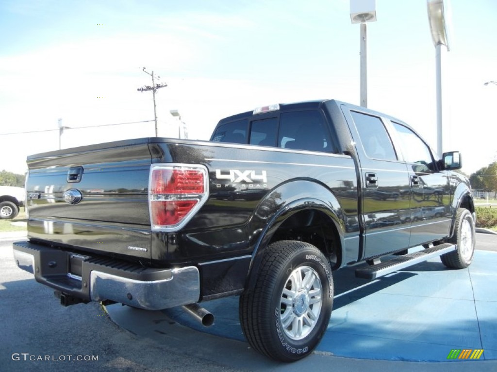 Tuxedo Black Metallic 2012 Ford F150 Lariat SuperCrew 4x4 Exterior Photo #57637276