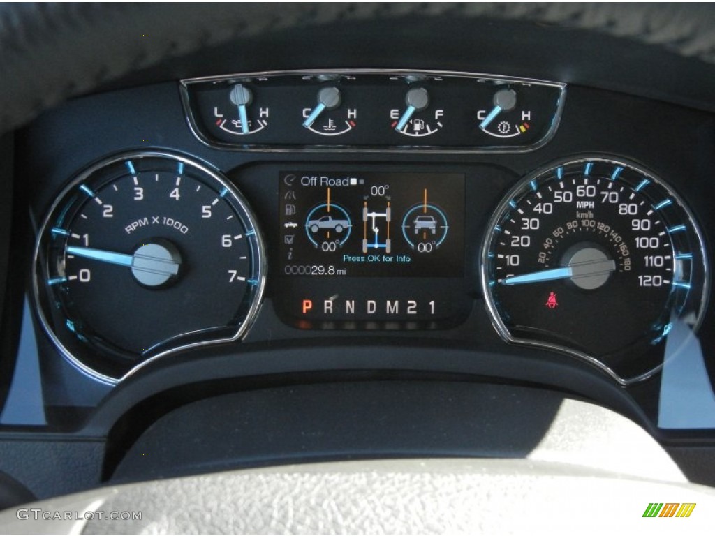 2012 Ford F150 Lariat SuperCrew 4x4 Gauges Photo #57637330