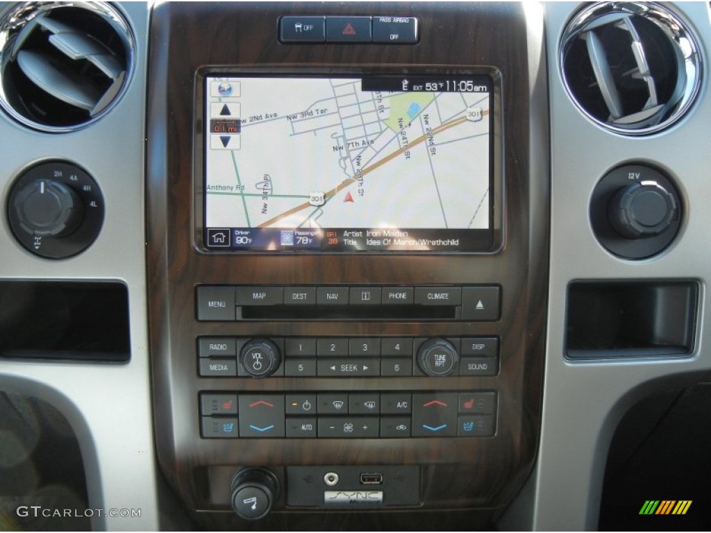 2012 Ford F150 Lariat SuperCrew 4x4 Navigation Photo #57637339