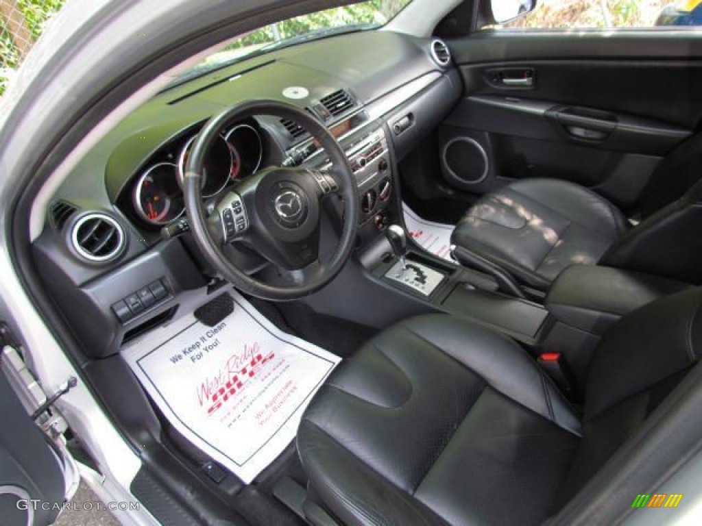 Black Interior 2007 Mazda MAZDA3 s Grand Touring Hatchback Photo #57637390