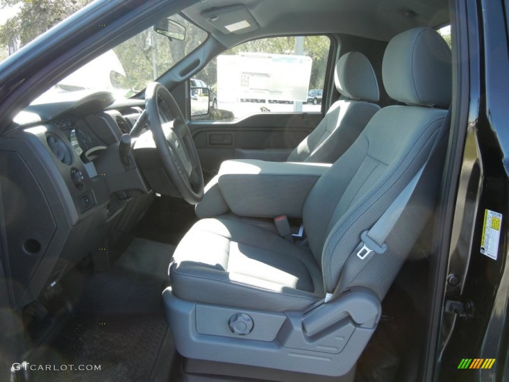 Steel Gray Interior 2012 Ford F150 XL Regular Cab Photo #57637414