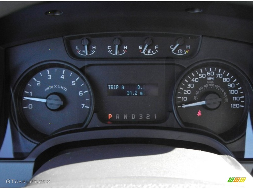 2012 Ford F150 XL Regular Cab Gauges Photo #57637432