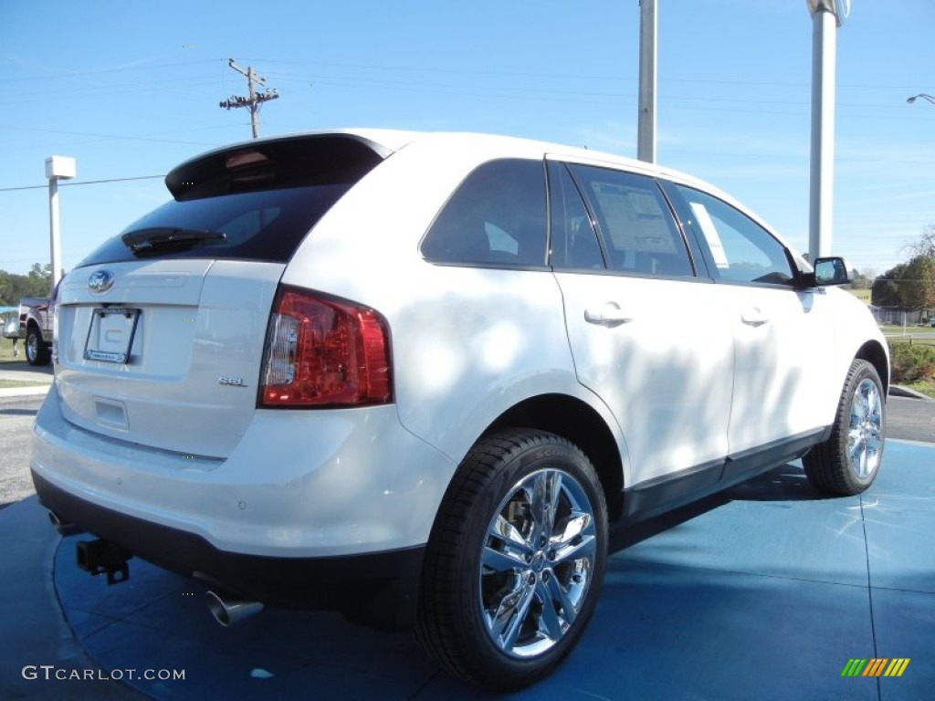 2012 Edge SEL - White Platinum Metallic Tri-Coat / Charcoal Black photo #3