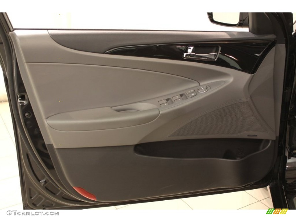 2011 Sonata Limited - Midnight Black / Gray photo #5