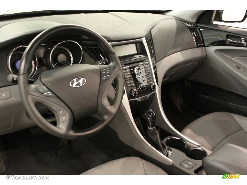 2011 Sonata Limited - Midnight Black / Gray photo #8