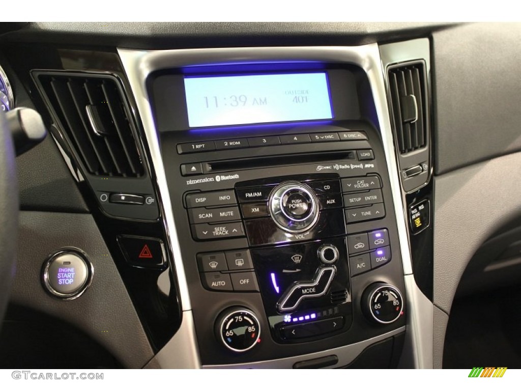 2011 Sonata Limited - Midnight Black / Gray photo #11