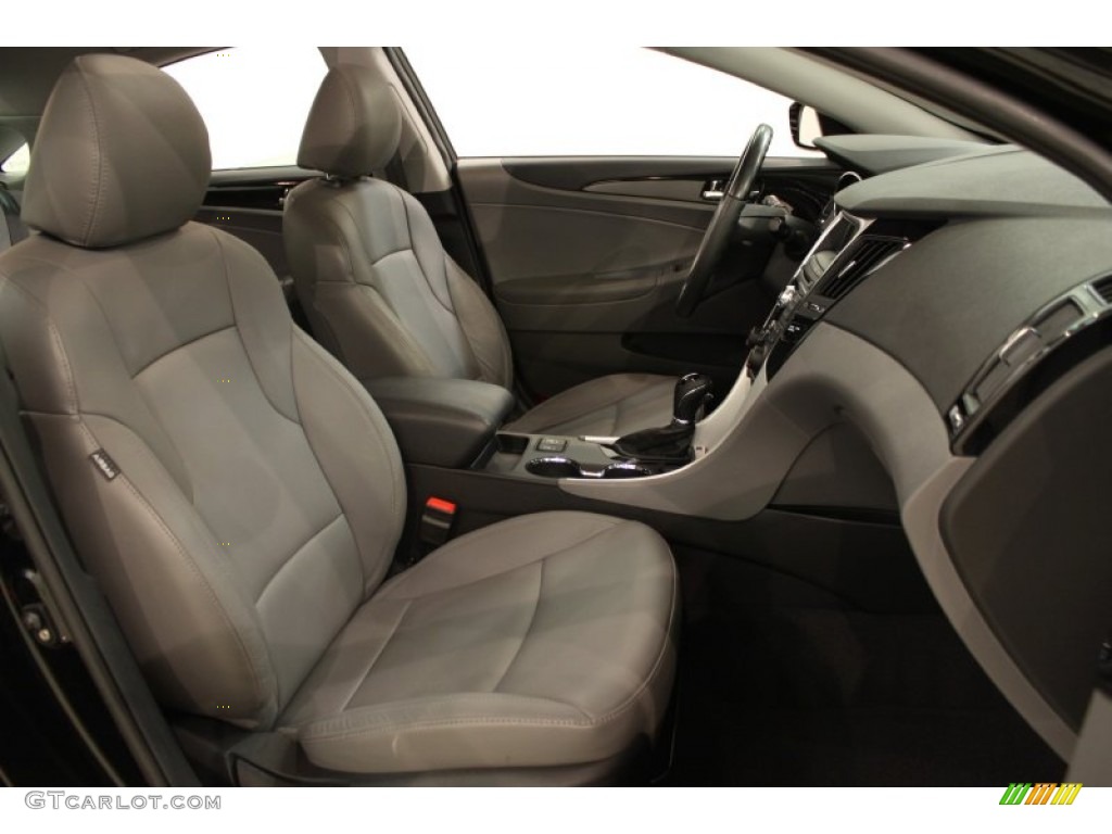 2011 Sonata Limited - Midnight Black / Gray photo #13