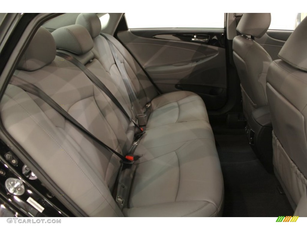 2011 Sonata Limited - Midnight Black / Gray photo #14
