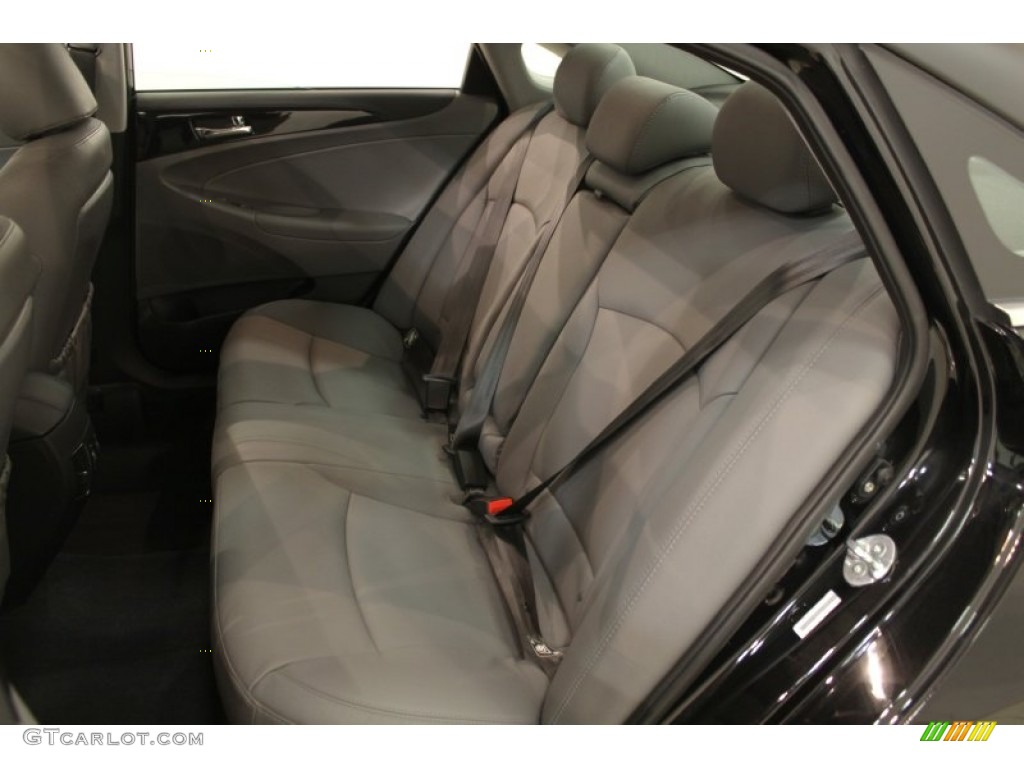 2011 Sonata Limited - Midnight Black / Gray photo #15