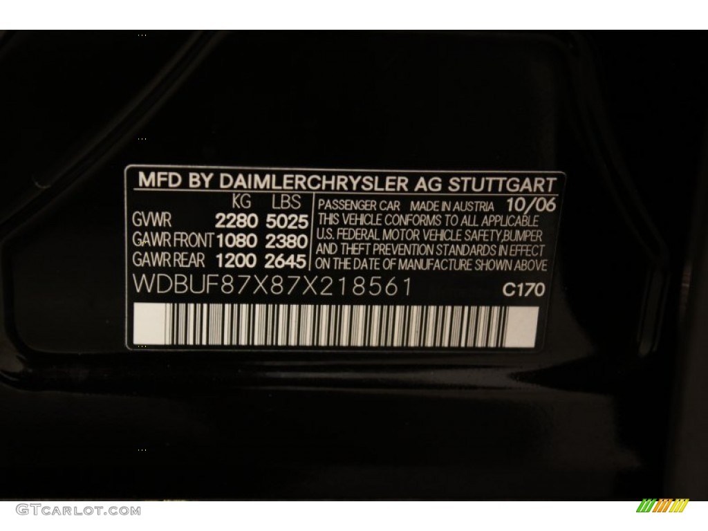 2007 E Color Code 170 for Sienna Black Metallic Photo #57639637