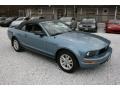 2006 Windveil Blue Metallic Ford Mustang V6 Deluxe Convertible  photo #1