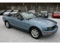 2006 Windveil Blue Metallic Ford Mustang V6 Deluxe Convertible  photo #13