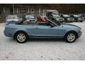 2006 Windveil Blue Metallic Ford Mustang V6 Deluxe Convertible  photo #14