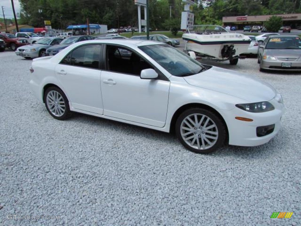 2006 MAZDA6 MAZDASPEED6 Sport - Whitewater Pearl Mica / Black photo #4