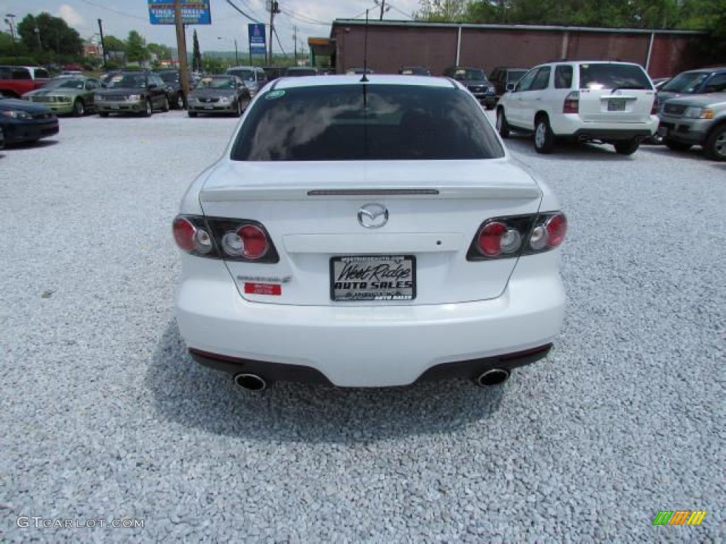 2006 MAZDA6 MAZDASPEED6 Sport - Whitewater Pearl Mica / Black photo #6
