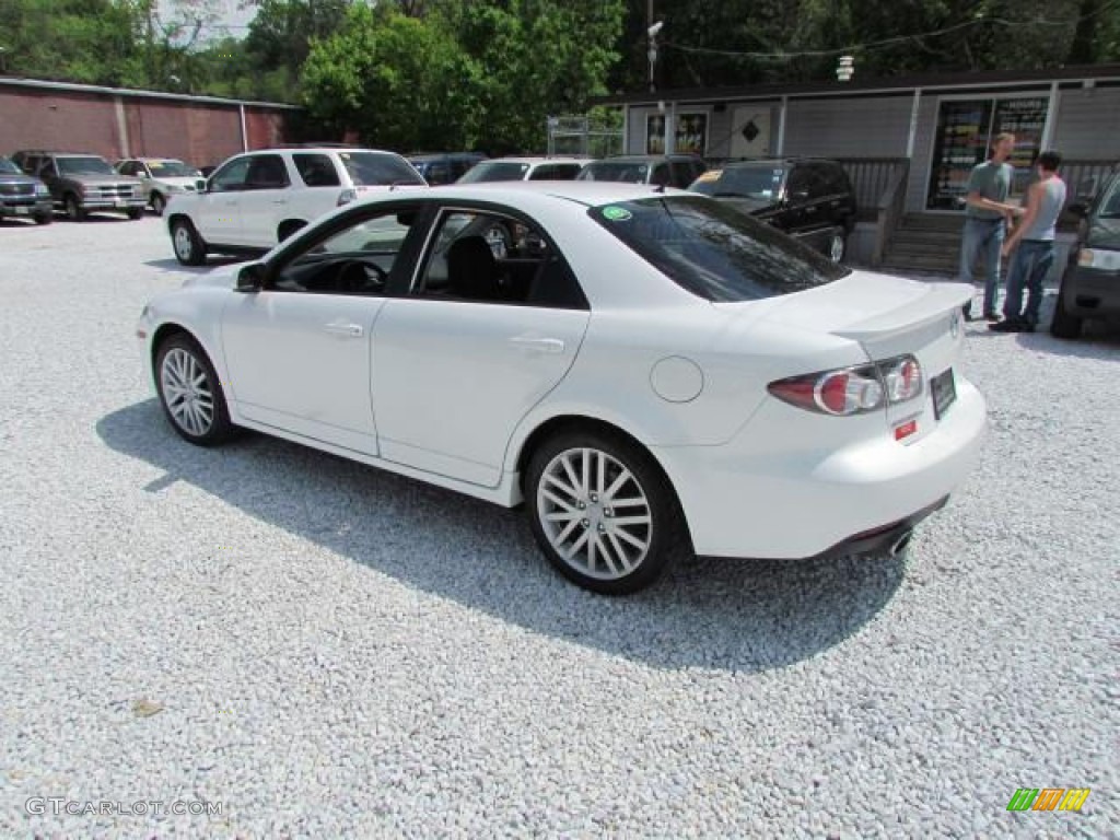 2006 MAZDA6 MAZDASPEED6 Sport - Whitewater Pearl Mica / Black photo #8