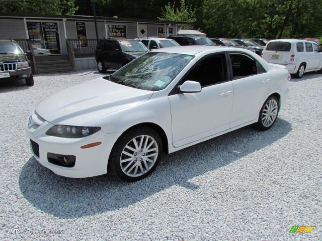2006 MAZDA6 MAZDASPEED6 Sport - Whitewater Pearl Mica / Black photo #10