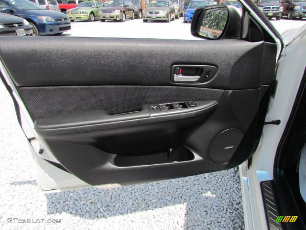 2006 MAZDA6 MAZDASPEED6 Sport - Whitewater Pearl Mica / Black photo #15