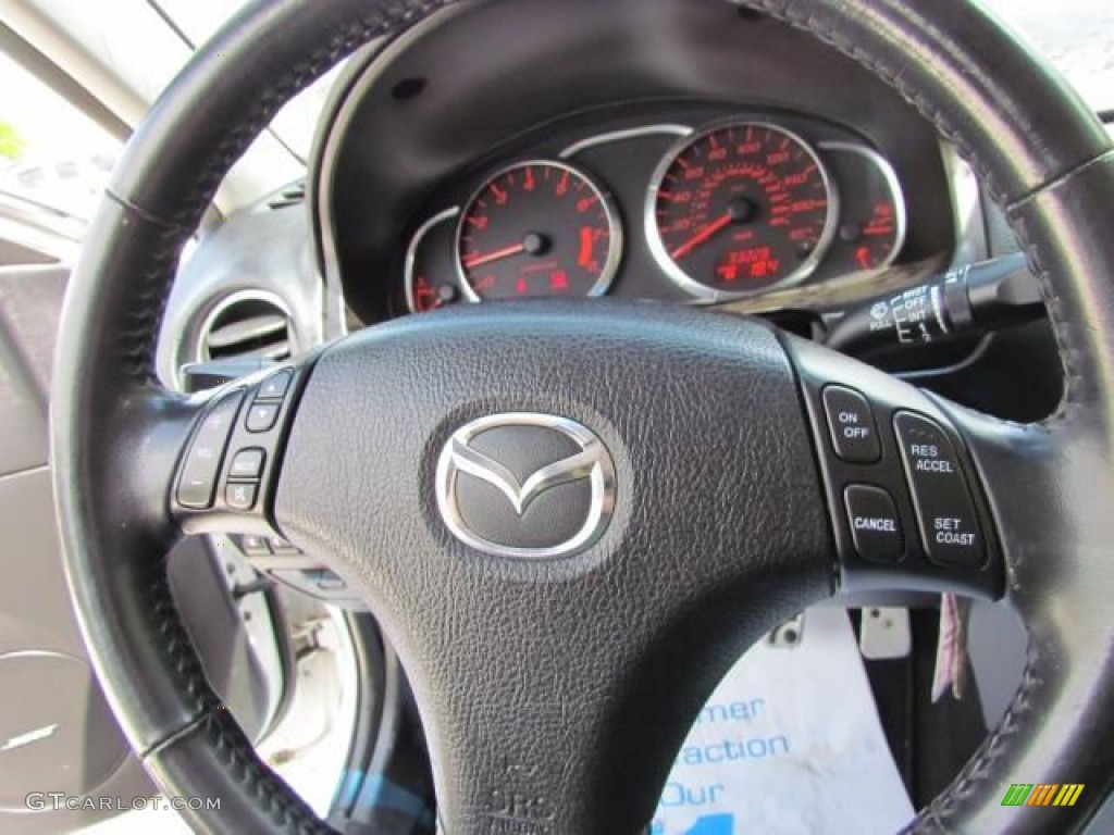 2006 MAZDA6 MAZDASPEED6 Sport - Whitewater Pearl Mica / Black photo #21