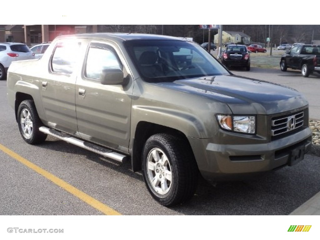 2007 Ridgeline RTS - Aberdeen Green Metallic / Gray photo #2