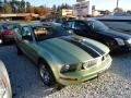 2005 Legend Lime Metallic Ford Mustang V6 Deluxe Coupe  photo #2