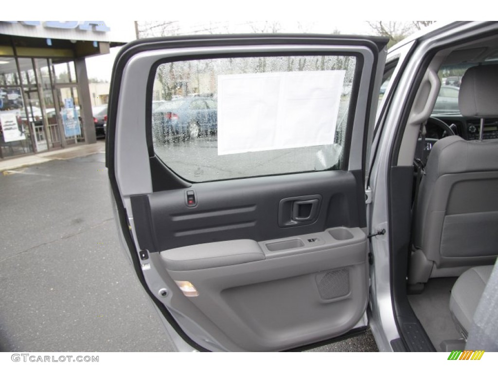 2010 Honda Ridgeline RT Gray Door Panel Photo #57642199