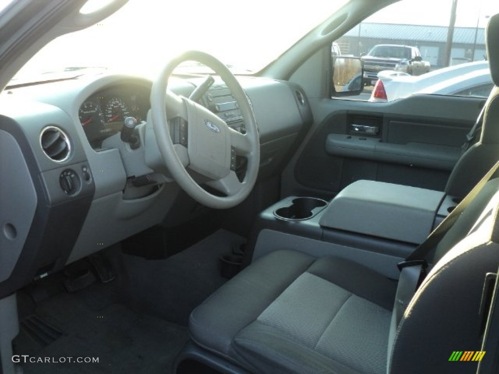 2005 F150 XLT SuperCab 4x4 - Medium Wedgewood Blue Metallic / Medium Flint Grey photo #5