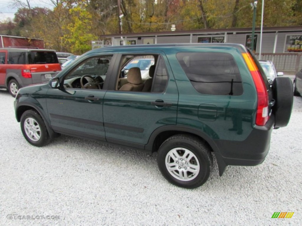 2004 CR-V EX 4WD - Clover Green Pearl / Saddle photo #7